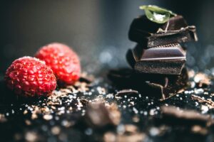 Chocolate and Berries, food pairings, dark chocolate, raspberries